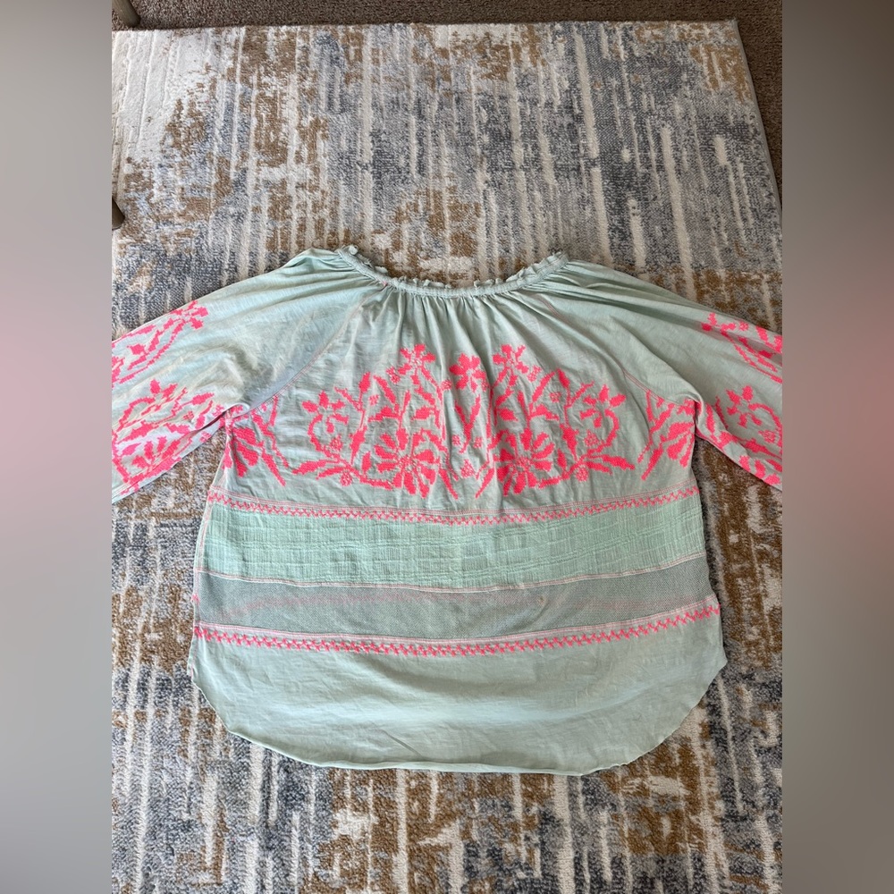 SOLD Free People Mint Blouse - Picture 6 of 16